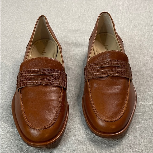 J McLaughlin Brown Leather Flats Loafers Women’s Size 7 Concetta Classic Style - Picture 15 of 16